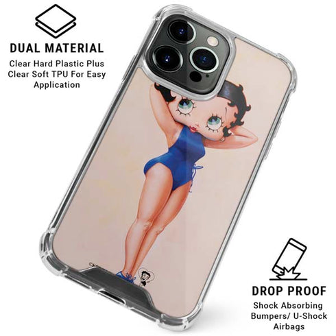 Betty Boop Swimsuit iPhone 16 Pro Clear Case